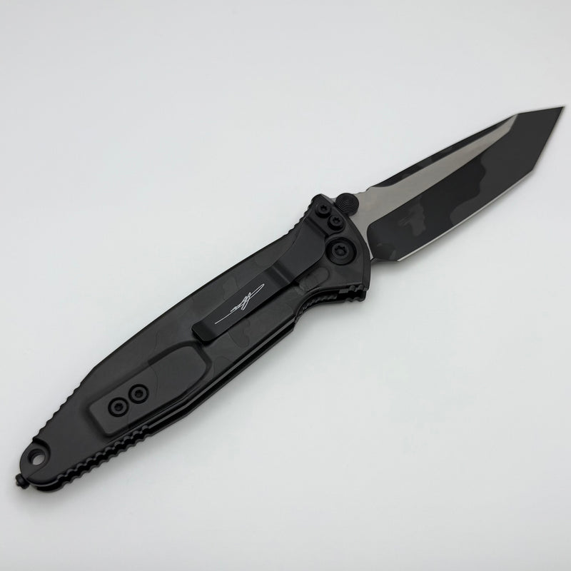 Microtech Socom Elite Tanto Edge Manual Midnight Camo Standard 161-1MNCS-Z4