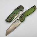 Microtech Marfione Select MSI RAM LOK Antique Green Titanium Handles w/ Double Vapor Blast/Bronze Accents & Full Serrated Bronzed M390MK 210-15MS1