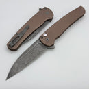 Pro-Tech Malibu FDE Dragon Scale Black Handle w/ Acid Washed MagnaCut Wharncliffe 5336-LTD AW FDE