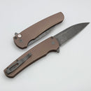 Pro-Tech Malibu FDE Dragon Scale Black Handle w/ Acid Washed MagnaCut Wharncliffe 5336-LTD AW FDE