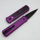 Pro-Tech Godson w/ Marble Carbon Fiber Inlaid Purple Handle & DLC Wash 20CV