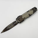 Pre-Owned Microtech Luminary D/E Desert Camo Comic Strip Signature Series 1270-1DRCCOMICS