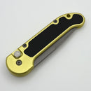 Pre-Owned Microtech LUDT Vintage w/ Yellow Aluminum Handle