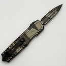 Pre-Owned Microtech Luminary D/E Desert Camo Comic Strip Signature Series 1270-1DRCCOMICS