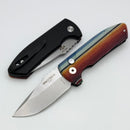 Pro-Tech SBR Short Bladed Rockeye "Mexican Blanket" G-Carta/Aluminum Handle & Stonewash S35 Blade LG421-Mex. Blanket