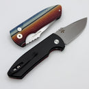 Pro-Tech SBR Short Bladed Rockeye "Mexican Blanket" G-Carta/Aluminum Handle & Stonewash S35 Blade LG421-Mex. Blanket