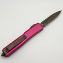 Pre-Owned Microtech Ultratech Double Edge Apocalyptic Bronze & Pink 122-13APPK