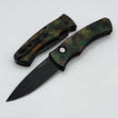 Pro-Tech Duke Woodland Camo Handle w/ DLC MagnaCut DUKE2103-WOODLAND
