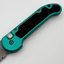 Pre-Owned Microtech LUDT Vintage w/ Turquoise Aluminum Handle