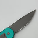 Pre-Owned Microtech LUDT Vintage w/ Turquoise Aluminum Handle
