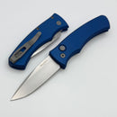 Pro-Tech Duke Blue Handle w/ Stonewash MagnaCut DUKE2101-BLUE