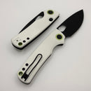Vosteed Porcupine Black Stonewash Blade 14C28N and White G-10 Handle A2606