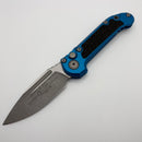 Grenade Blem Microtech Knives LUDT Gen III Apocalyptic Drop Point w/ Blue Handle 1135-10APBL