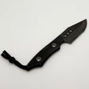Pre-Owned Heretic Kobold Black G-10 Handles w/ Serrated DLC Bowie MagnaCut Fixed Blade H065-6B-BLK/G10