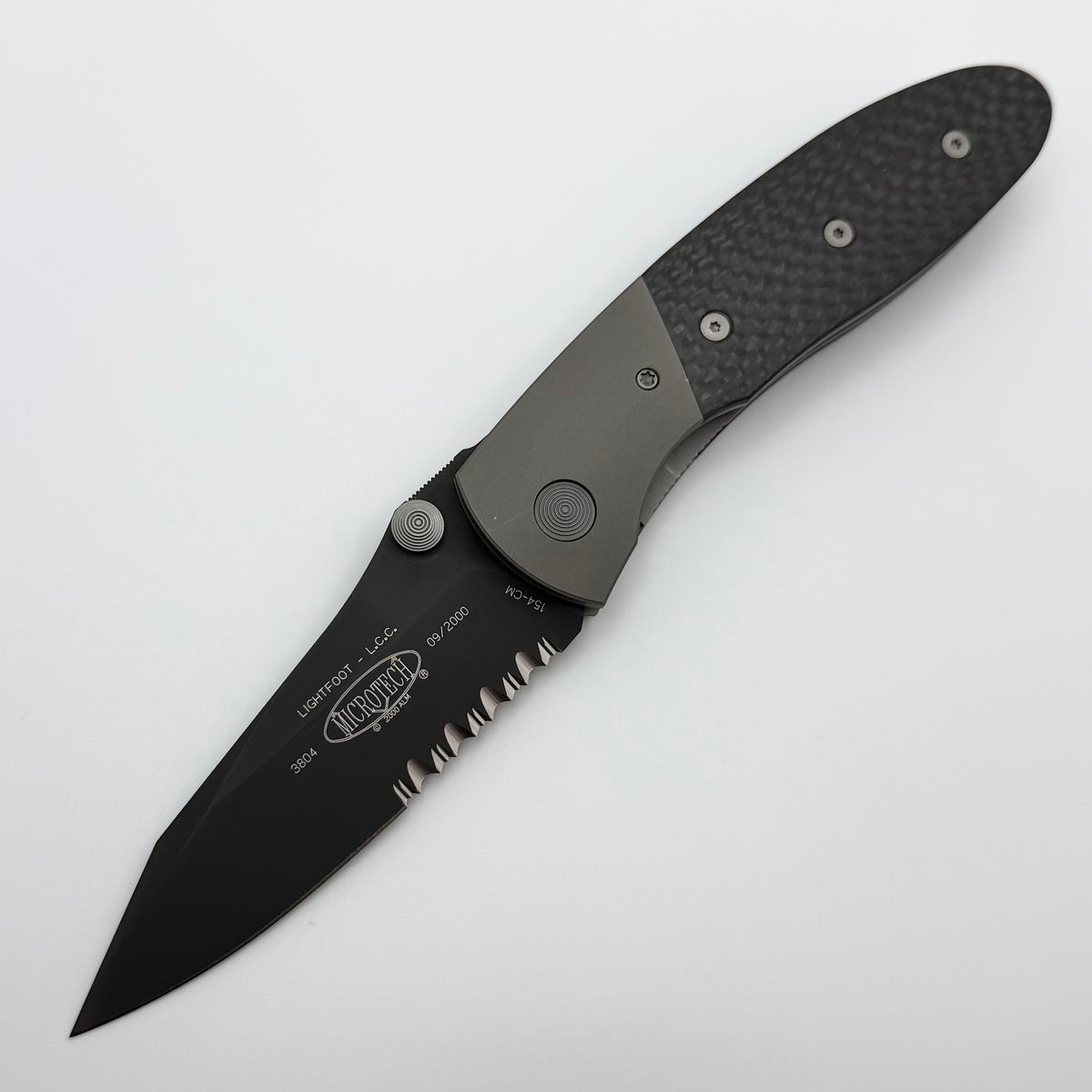 【値下げ】Cittta Acre Michael Young ブラック Pre-Owned Microtech Lightfoot LCC M/A Carbon Fiber & Black 154CM