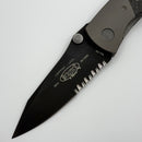 Pre-Owned Microtech Lightfoot LCC M/A Carbon Fiber & Black 154CM