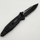 Pre-Owned Microtech Socom Elite Single Edge Manual Partial Serrated Black Tactical Standard 160-2T