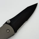 Pre-Owned Microtech Lightfoot LCC M/A Carbon Fiber & Black 154CM