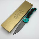 Pre-Owned Microtech LUDT Vintage w/ Turquoise Aluminum Handle