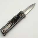 Pre-Owned Reate EXO M Burl Linen Camo Micarta & Satin Double Edge