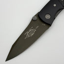 Pre-Owned Microtech Lightfoot LCC D/A Carbon Fiber & OD Green 20CV