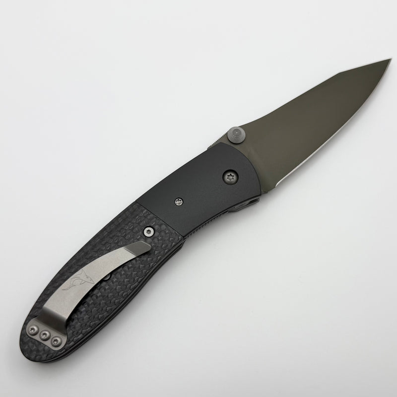 Pre-Owned Microtech Lightfoot LCC D/A Carbon Fiber & OD Green 20CV