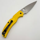 Pre-Owned Spyderco Native Chief w/ Yellow FRN Handles & Serrated MagnaCut C244SYL