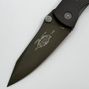 Pre-Owned Microtech Lightfoot LCC D/A Micarta & OD Green 20CV