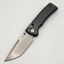 Pre-Owned Chaves Knives X-Lock w/ Gray Aluminum Handles & Stonewash Tanto D2