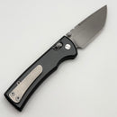 Pre-Owned Chaves Knives X-Lock w/ Gray Aluminum Handles & Stonewash Tanto D2