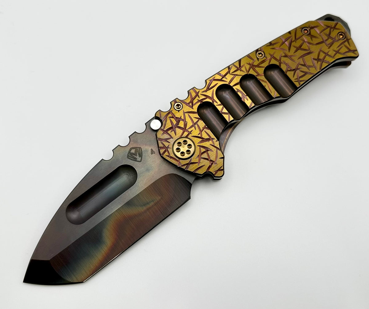 Medford Knife Praetorian TI S45 Vulcan Tanto & Bead Blast/Cement Brush