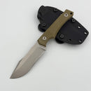 Tactile Knife Osprey Fixed Blade w/ MagnaCut & Green Micarta w/ Boltaron Sheath