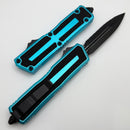 Microtech Scarab 2 Gen 3 Tactical D/E Full Serrated w/ Turquoise Handle 1280-3TQ