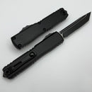 Microtech Ultratech ZBP Tanto Tactical Part Serrated w/ Black Handle 1123-2T