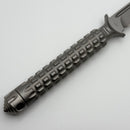 Pre-Owned  Microtech A.D.O Bead Blast Part Serrated T/E 117-8