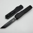 Microtech Ultratech ZBP Tanto Tactical Part Serrated w/ Black Handle 1123-2T