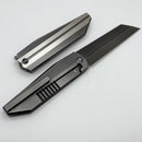 We Knife Collinear Polished Gray/Satin Titanium Handle w/ Polished Gray M390 WE22034D-4