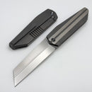 We Knife Collinear Gray/Satin Titanium Handle w/ Hand Rubbed Satin M390 WE22034D-2