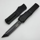 Microtech Knives Combat Troodon Gen III Tactical Black Full Serrated Tanto w/ Black Handle 1144-3T