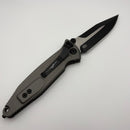 Factory Blem Microtech Socom Elite Manual Spear Point Black w/ Natural Clear Handle Signature Series 160-1NCSS