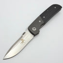 Pre-Owned Microtech Terzuola D/A Carbon Fiber Handle & Satin Blade