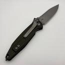 Factory Blem Microtech Socom Elite Manual S/E Apocalyptic & Woodlands Green Handle 160-10APWL