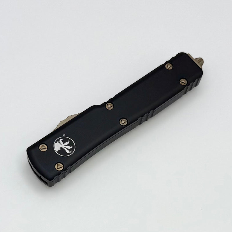 Microtech UTX-70 Single Edge Bronze Standard & Black Handle 148-13