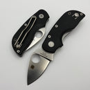 Spyderco Chicago Black G10 and CTSBD1N Plain Edge C130GP