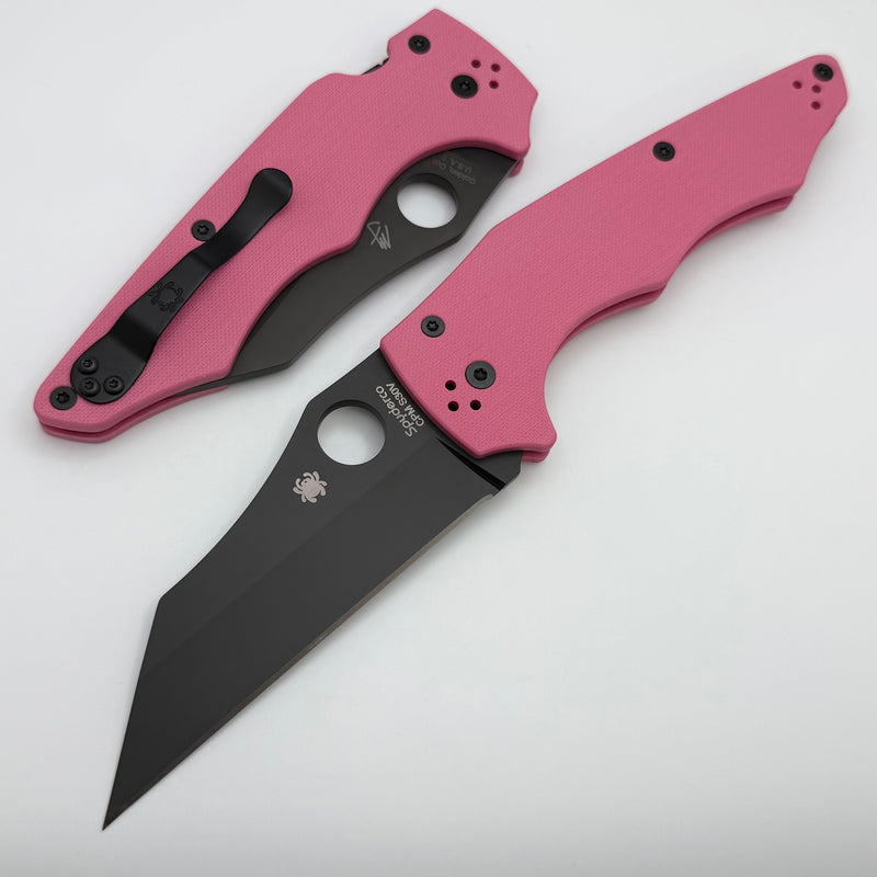 Spyderco Yojumbo Pink G-10 Handle w/ Black S30V C253GPNBKP