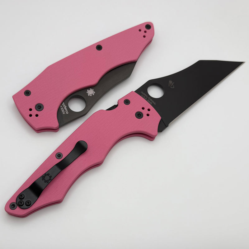 Spyderco Yojumbo Pink G-10 Handle w/ Black S30V C253GPNBKP