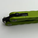Pre-Owned Microtech Metalmark Zombie Green Handles & Black Elmax 170-1ZG