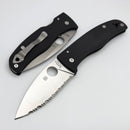 Spyderco Bodacious Black G-10 & Serrated CPM-S30V C263GS