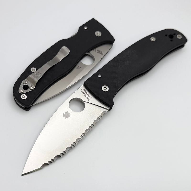 Spyderco Bodacious Black G-10 & Serrated CPM-S30V C263GS