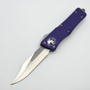 Pre-Owned Microtech Combat Troodon Purple Handle w/ Satin Bowie 146-4PU